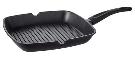 Ikea Hemlaglad Plastik Saplı Alüminyum 28 cm Grill Tava Siyah