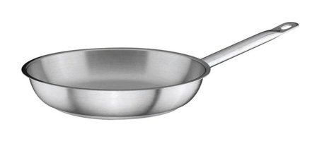Öztiryakiler Metal Saplı Çelik 32.5 cm Düz Tava Gri
