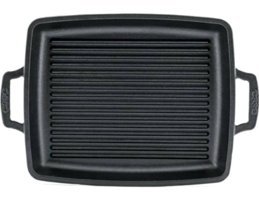 Esse Metal Saplı Demir Döküm 32 cm Grill Tava Siyah