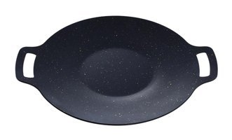 Generic Döküm Saplı Çelik 28 cm Kızartma Tava Siyah