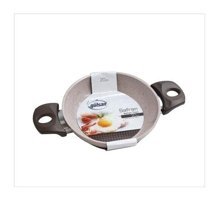 Gülsan Safran Plastik Saplı Granit 18 cm Sahan Tava Bej