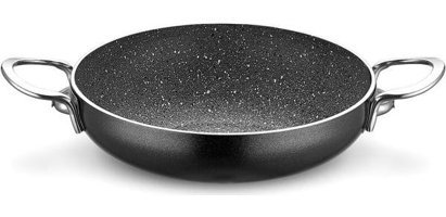 Taşhan Döküm Saplı Granit 18 cm Sahan Tava Siyah