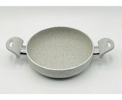 Cantef Plastik Saplı Granit 18 cm Sahan Tava Gri
