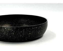 Att Morelli Çelik Saplı Granit 28 cm Güveç Tava Siyah