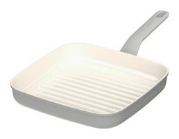 Berghoff Leo Balance Sage Kare Plastik Saplı Alüminyum 24 cm Grill Tava Gri