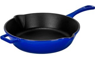 Byars Bilişim Döküm Saplı Demir Döküm 24 cm Kızartma Tava Mavi