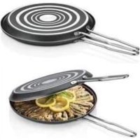 Anadolu İkiz Metal Saplı Alüminyum 32 cm Balık Tava Siyah
