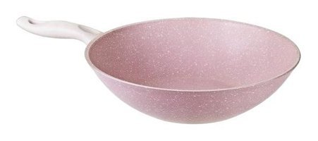 Tantitoni Plastik Saplı Granit 28 cm Wok Tava Gri