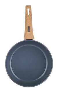 Schafer Fiesta Ahşap Saplı Seramik 24 cm Düz Tava Siyah