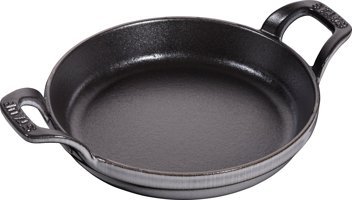 Staub Grafit Döküm 16 cm Düz Tava Siyah