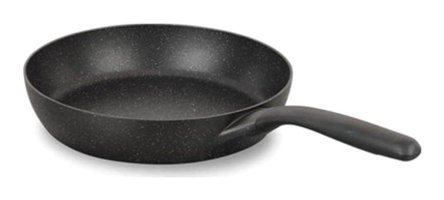 Korkmaz Gusto A1367 Plastik Saplı Granit 26 cm Düz Tava Siyah