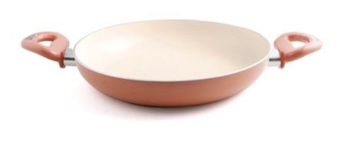 Esse Ecotouch Plastik Saplı Seramik 20 cm Sahan Tava Krem