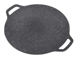 Greensen Kore Alüminyum Saplı Alüminyum 30 cm Grill Tava Siyah