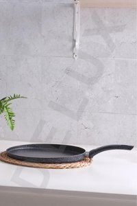 Delux Metal Granit 26 cm Krep Tava Gri