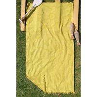 Baveno 90x170 cm Pamuklu Plaj Havlusu Sarı