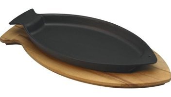 Lava Döküm 18 cm balık Tava Siyah