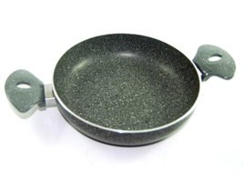 New And Single Plastik Saplı Granit 16 cm Sahan Tava Gri
