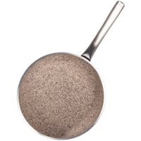 Aryıldız Claret Metal Saplı Granit 26 cm Düz Tava Kahverengi