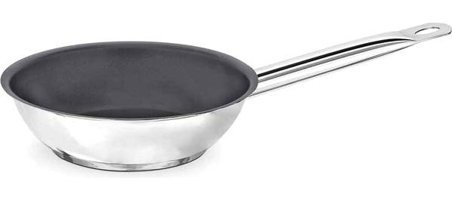 Astera Çelik Saplı Paslanmaz Çelik 40 cm Wok Tava Gri