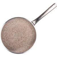 Aryıldız Claret Metal Saplı Granit 30 cm Düz Tava Krem