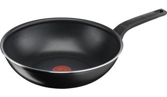 Tefal 1X SimplyClean B56719 Plastik Saplı Teflon 28 cm Wok Tava Siyah