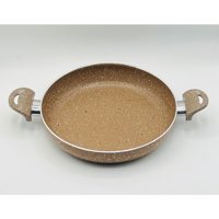 Cantef Plastik Saplı Granit 24 cm Sahan Tava Krem