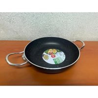 Tuna No:22 Metal Saplı Alüminyum 22 cm Sahan Tava Siyah