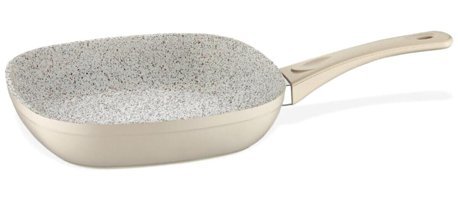 Schafer Gastronomıe Plastik Saplı Alüminyum 28 cm Düz Tava Bej
