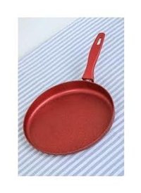 Essenso Plastik Saplı Granit 26 cm Krep Tava Kırmızı