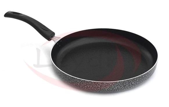 Leydi Plastik Saplı Alüminyum 28 cm Balık Tava Gri