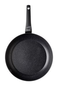 Moneta Zeus 2.0 Plastik Saplı Çelik 32 cm Kızartma Tava Siyah
