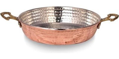 Gözde El İşçiliği Bakır 24 cm Sahan Tava