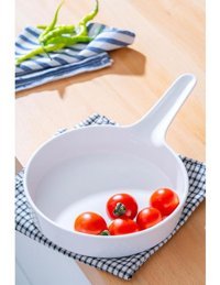 Bianco Perla Porselen 33 cm Düz Tava Beyaz