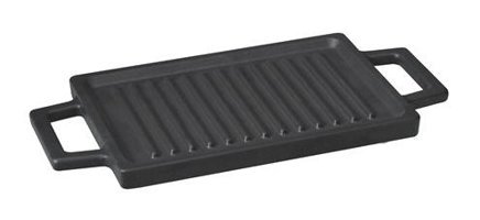 Lava Hot Plate Döküm Saplı Döküm 22 cm Grill Tava Siyah