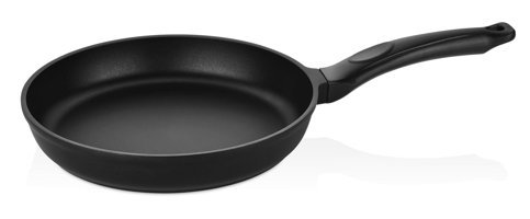Cem Premium Plastik Saplı Döküm 26 cm Düz Tava Siyah