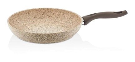 Falez Granitec CRE3011 Plastik Saplı Alüminyum 28 cm Düz Tava Krem