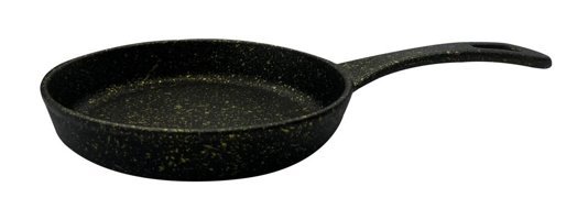 Kress Döküm Saplı Döküm 16 cm Düz Tava Siyah