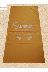 Beyzateks Tekstil 75x150 cm Pamuklu Plaj Havlusu Çok Renkli