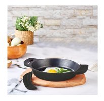 Amboss Kuvars KUV-7739 Plastik Saplı Döküm 18 cm Sahan Tava Siyah