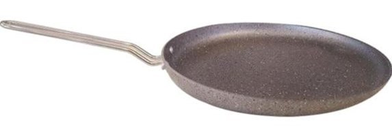 O.M.S Metal Saplı Alüminyum 26 cm Krep Tava Gri
