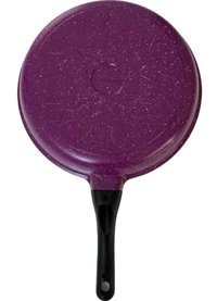 Thermoad Plastik Saplı Granit 28 cm Düz Tava Mor