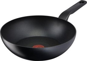 Tefal Force Plastik Saplı Titanyum 28 cm Wok Tava Siyah