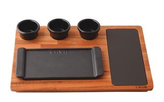 Lava Dikdörtgen Döküm 13x25 cm Düz Tava Siyah