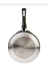 Hascevher Royal Chef Plastik Saplı Alüminyum 24 cm Krep Tava Gri
