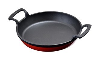 Lava Döküm 16 cm Düz Tava Kırmızı