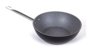 Essenso Louis Alüminyum 28 cm Wok Tava Siyah