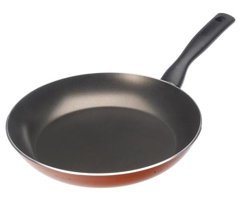 Moneta Zecchino Plastik Saplı Alüminyum 30 cm Düz Tava Kırmızı