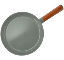 Neoflam Ahşap Saplı Döküm 28 cm Düz Tava Yeşil