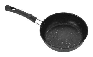 Baofuya Plastik Saplı Alüminyum 12 cm Kızartma Tava Siyah