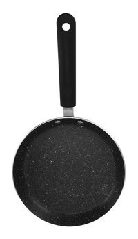 Baofuya mini Plastik Saplı Alüminyum 15 cm Gözleme Tava Siyah